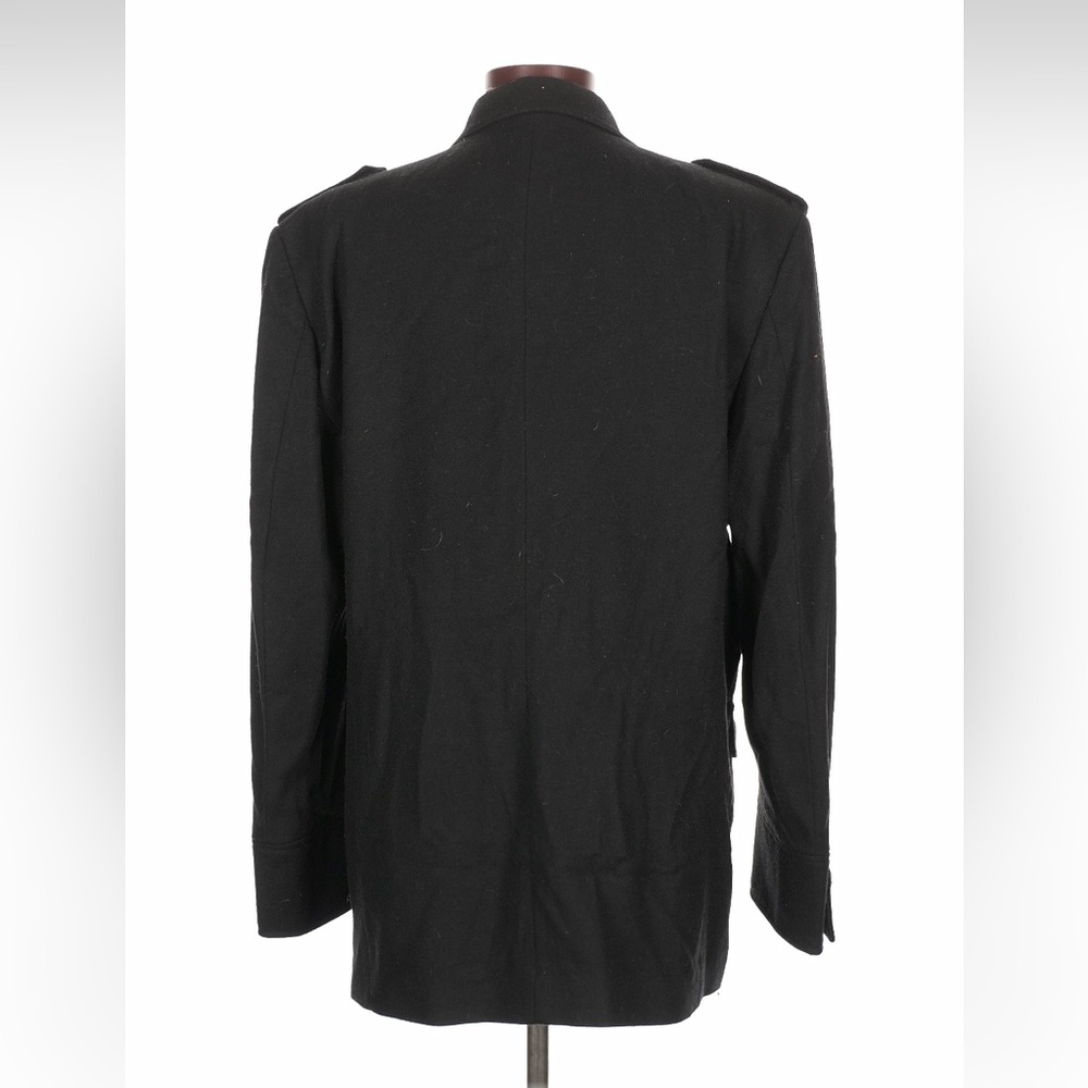 Unisex Classic Black Military Field Jacket - Picture 2 of 5